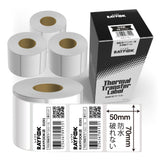 熱転写ラベルロール紙 合成紙（合成樹脂）, 70×50mm 熱転写シール 強粘 業務用 郵便宛名 QR/バーコード 食品表示 値札⽤タグ 物流 在庫管理 製造工程管理などに最適 Sato/Zebra/TSC/Brotherなどの人気熱転写プリンタに適用