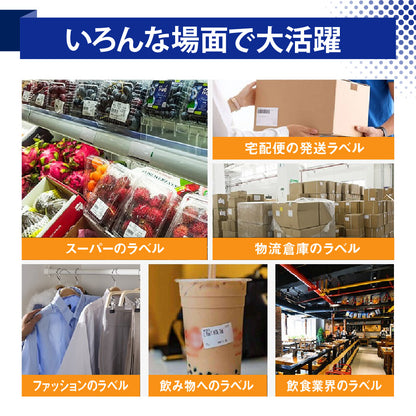 【経済的でエコ！】ブラザー用 DK-2205 互換 ラベル8個 ＋ 専用ホルダー1個セット 長尺紙テープ DKテープ  brother QL-550 QL-580N QL-650TD QL-700 QL-720NW QL-800 QL-820NWB QL-1050 QL-1115NWB等に RAYFOOK　DK-2205